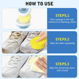 Shoe Cleaning Cream with Sponge