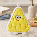 A06903 Cartoon Microfiber Hanging Hand Towel Quick Dry Kitchen Wipe Cloth (1 Pc)