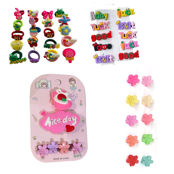 AM1010 Girls Hair Pins & Baby Hair Clips Combo with Cute Fruit Cartoon Hair Pin - Pack of 6