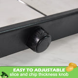 8120 Supermom Adjustable Plastic Slicer, 1-Piece, Black / Silver