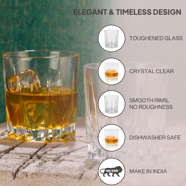 AM5690	Cello Estonia Glass Tumbler - 360ml - 6 pcs set