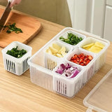 5598 6 Grid Fridge Storage Boxes Containers