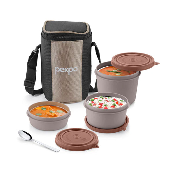 Di0386 Pexpo Magnum Lunch Box Set – Premium Insulated Tiffin with Leak-Proof Containers & Carry Bag