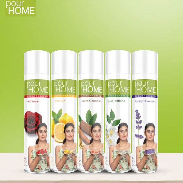 AM6516 POUR HOME Room Freshener Spray (220 ml) - Mix Flavour
