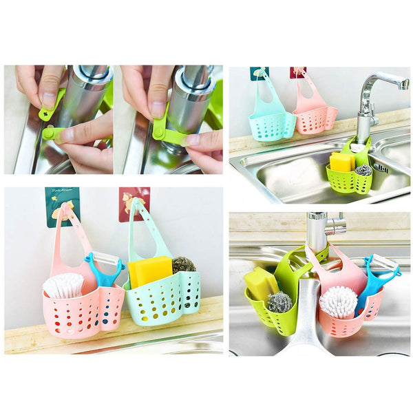 0762 Adjustable Kitchen Sink Faucet Caddy