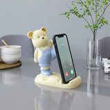 A06901 Magnetic Bear LED Light Phone Stand Night Lamp for Desk and Kids Room (1 Pc)
