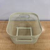A07060 9.5inch Metal Mesh Storage Basket with Dual Handles