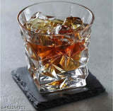 AM3750 Diamond Crystal Cut Whiskey Glasses Set of 6 Pcs 300ml