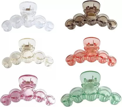 AM1153 Hair Claw Clips Transparent Clutcher For Women Girls 1 Pcs