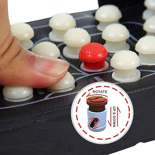 3563 Reflexology Magnetic Therapy Spring Acupressure Paduka Slippers for Full Body Blood Slippers