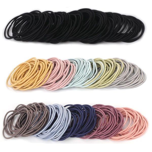 AM6423 Elastic Cotton Hair Rubber Bands Pack of 12pcs