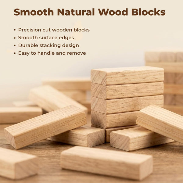 A07143 Wooden Stacking Tower Game