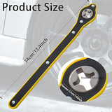 3713 Auto Labor-Saving Jack Ratchet Wrench, Universal 360 Degree Swivel Tire Wheel Jack Ratchet Wrench Scissor Jack