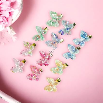 AM1241 Butterfly Hair Clips for Girls