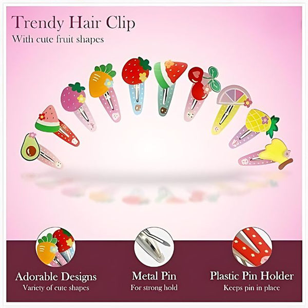 AM1006 Small Tic Tac Hair Clips for Girls & Kids (Pack of 2)