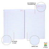 AM0480 Doms Single Line A4 Note Book  140 Pages (Pack of 6)