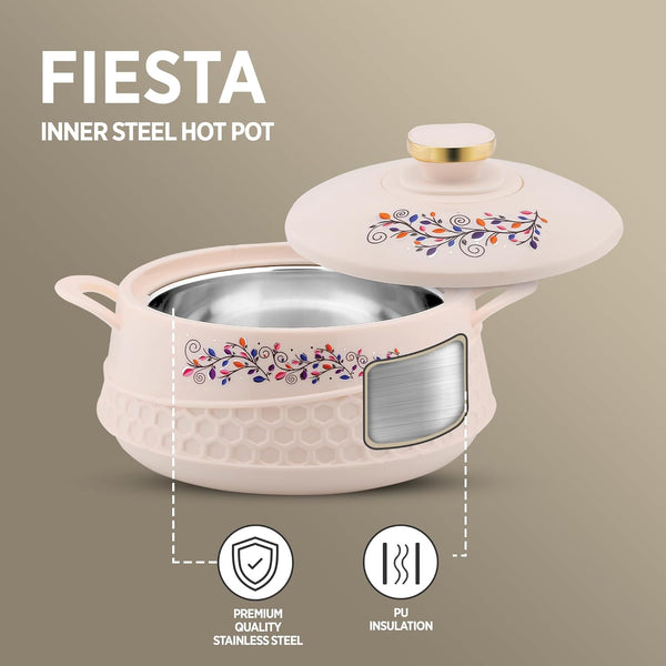 AM0912 Stainless Steel Fiesta Inner Steel Thermoware Casserole 2500ml