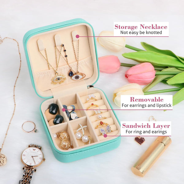 Portable Travel Mini Jewelry Box