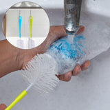 3404 Large Bottle Cleaning Brush for Clean All Sizes of Bottle Cleaning Brush Glass/Plastic / Water/ Long Narrow Neck Sport Bottle Cleaner Tool Nylon Brush (Pack of 1)