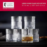 AM2586 Sanjeev Kapoor SKB-930 Glass Set Whisky Glass 330 ml, Clear (Pack of 6)