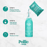 3611 Pollie Glass Cleaner 1.5L | 1 Empty Bottle + 3 Sachets | 1 Sachet makes 500mL | For Gadgets, Electronics, Cars, Kitchens,