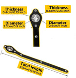 3713 Auto Labor-Saving Jack Ratchet Wrench, Universal 360 Degree Swivel Tire Wheel Jack Ratchet Wrench Scissor Jack