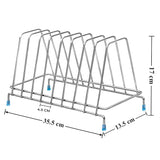 3043 Stainless Steel Plate Stand/Dish Rack/for Modular Kitchen-8 section