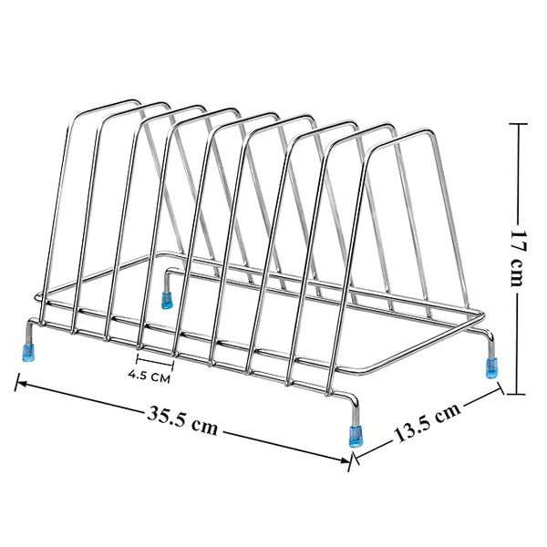 3043 Stainless Steel Plate Stand/Dish Rack/for Modular Kitchen-8 section