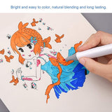 AM2462 Plastic Bitoon Twin Brush Marker BT987 Paint Markers Easy 12pcs Multicolours