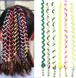 AM1239 Spring Telephone Wire Hair Band For Kids Elastic Spiral Hair Multicolour 1 Piece