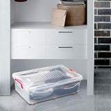 AM2858 JOYO 30L Plastic Storage Container (Moovers Box) With 6 Wheels