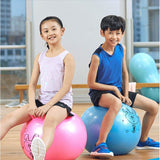 AM0015 - 45 cm Rubber Hop Ball for Boys Girls Toys Multi Colour