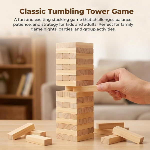 A07143 Wooden Stacking Tower Game
