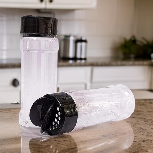 AM2992 Salt Pepper Big Glass Spice Jar With Sprinkler Cap Masala Jar Spice Clear Container 1 Pcs