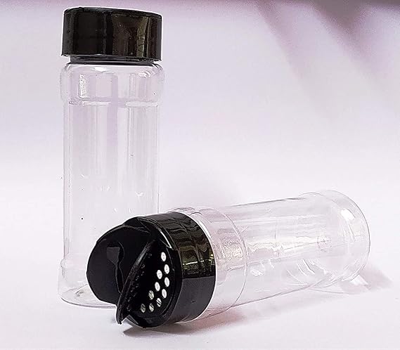 AM2992 Salt Pepper Big Glass Spice Jar With Sprinkler Cap Masala Jar Spice Clear Container 1 Pcs