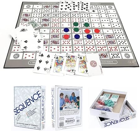 AM2918 Sequence Game 8002 Small Fun And Excitenment With Friends And Family Easy Enough For Children, Challenging For Adults Multicolour