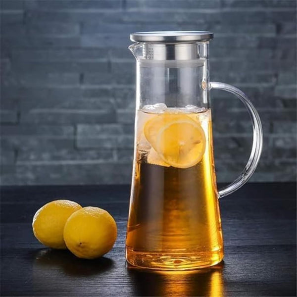 AM5373 Shine Max Steel Lid Water Jug With Glass 6pc