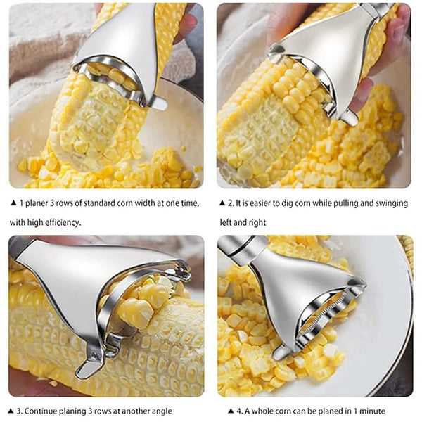 3134 Premium Corn Peeler, Stainless Steel Corn Cob Peeler