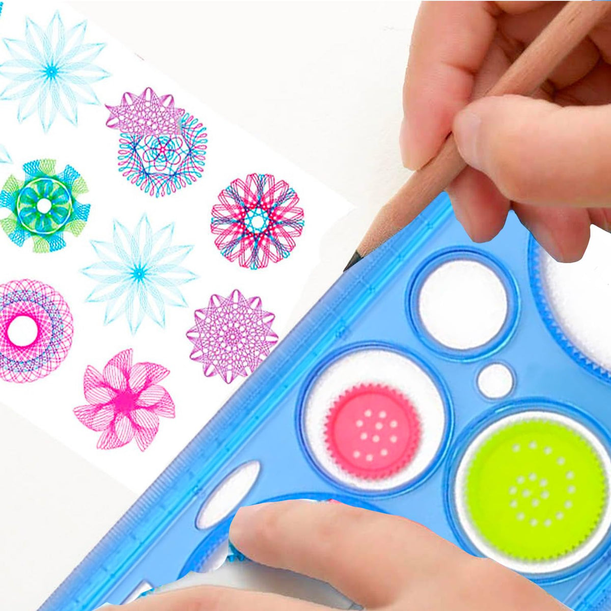 AM0439 Spiral Spirograph Geometric Ruler Spirograph Set For Kids – Amd ...