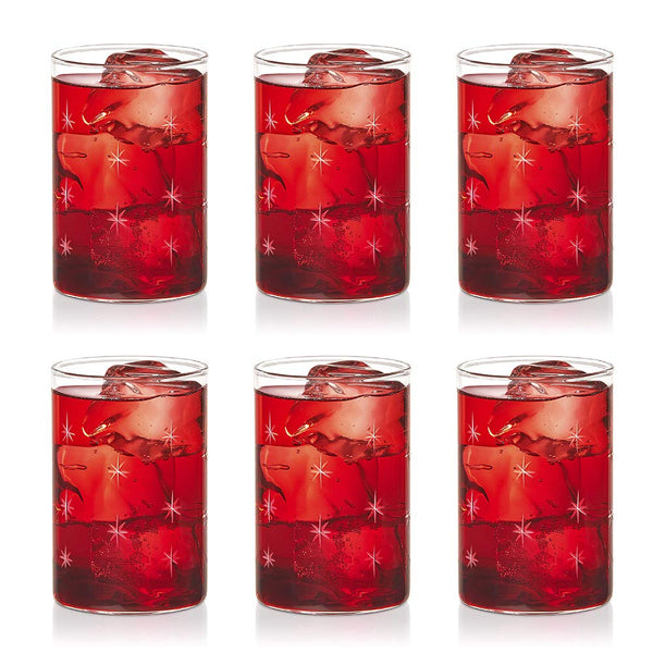 AM5169 Borosil 6 Galaxy Glasses Medium  6 pcs Set 295ml