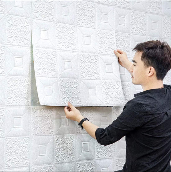 AM3668 3D Foam Bricks Wallpaper for Home decoration ,Office, Kitchen (70X70cm)