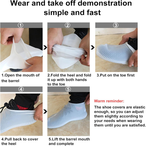 AM5591 Waterproof Silicone Shoe Cover (M Size)