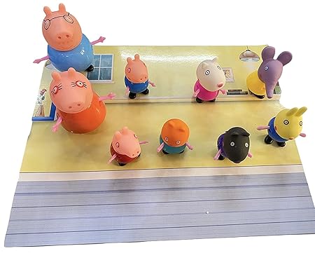 AM3441 Peppa Pig Family & Friends 6 Pcs Set Toy Best Gift for Kids