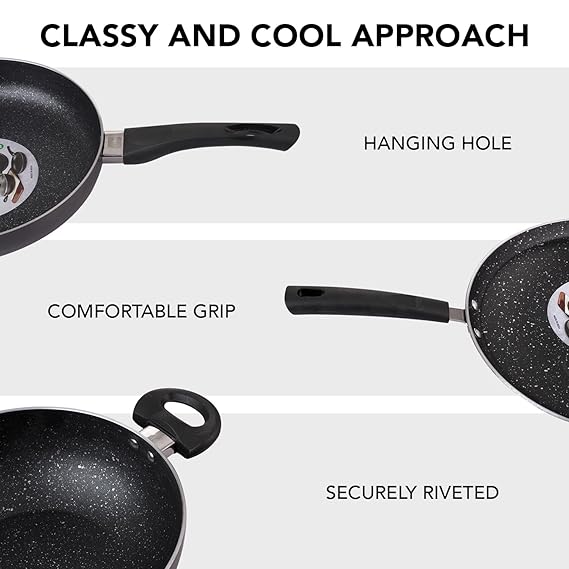 AM3391 Cello Kitchenova IB Premium Induction Non-Stick Cookware 3 Pcs Set