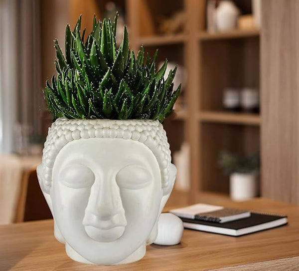 AM0823 Buddha Theme 10 inch Flower Plant Plastic Pot