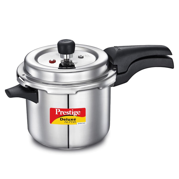 AM2241 Prestige 3.5L Svachh Deluxe Alpha Induction Base Outer Lid Stainless Steel Pressure Cooker