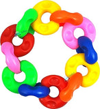 3148 (12 pcs)Colourful Activity Chain Links | Activity and Eduational Toy for Babies | Infant & Preschool Toys | 5 Months & Above | Helps Develop Hand - Eye Coordination & Motor Skills |