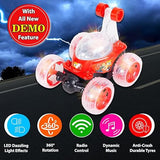 AM2669 Stunt Car BT-0120 Stunt Rolling Rechargeable Car Lights & Sound 360 Degree Multicolour