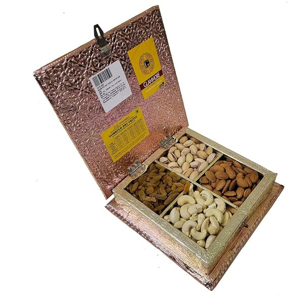 AM0761 Dry Fruits & Nuts Wooden Copper