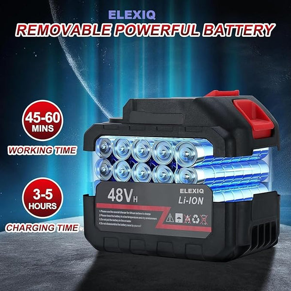 8626 Double Battery 48V Rechargeable Electric, Car Washer Gun (1 Set)